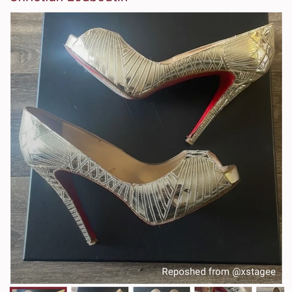 CHRISTIAN LOUBOUTIN - rare mirror heels